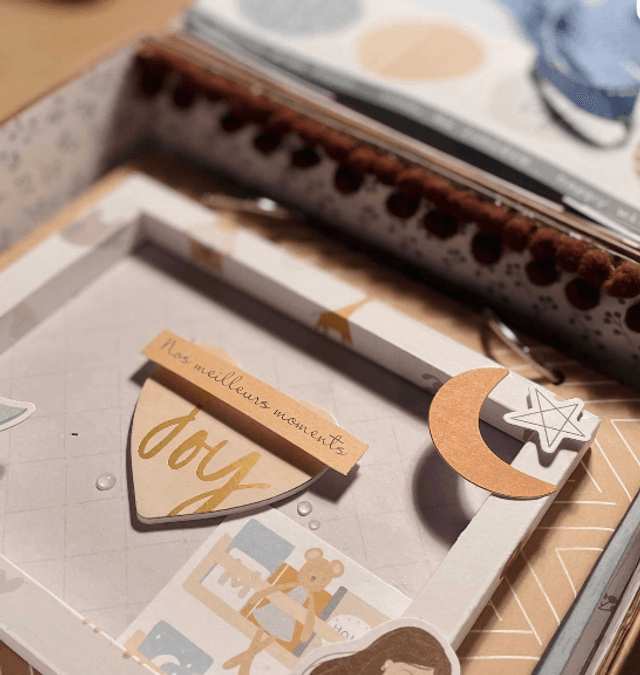 Valise de naissance avec album (photos non comprises)