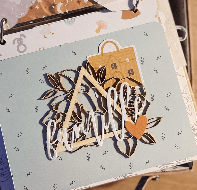 Valise de naissance avec album (photos non comprises)