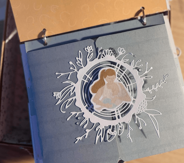 Valise de naissance avec album (photos non comprises)